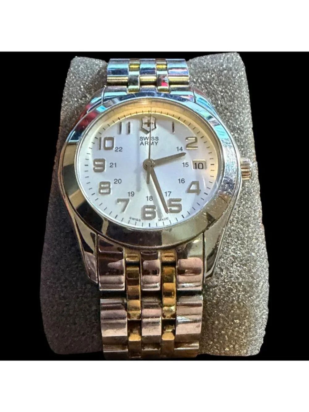 Victorinox Swiss Army Watch 24005.1T Men's Stainless Steel Gold Silver Tone